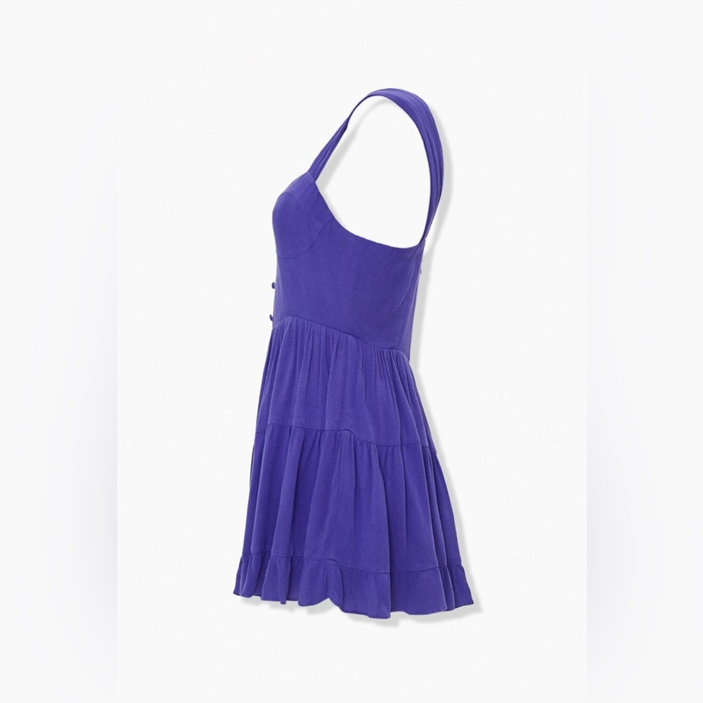 FOREVER 21 Button-Front Sweetheart Romper Size M - Picture 4 of 7